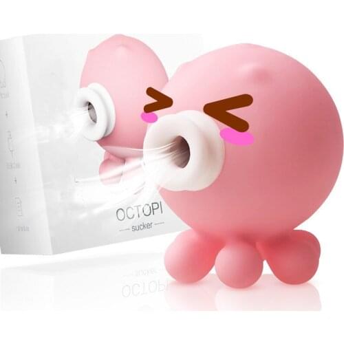 Rechargeable small octopus female vibrating suction massage masturbation vibrating sex toy nipple sucker love egg sex products