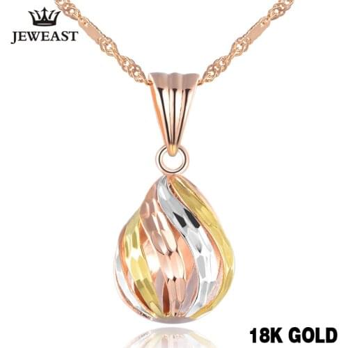 Popular 18k Rose Gold Charm Pure Solid Pendant Jewelry Lucky Beads Women Girl Elegant Fashion New Design Classic 2020 Welcome