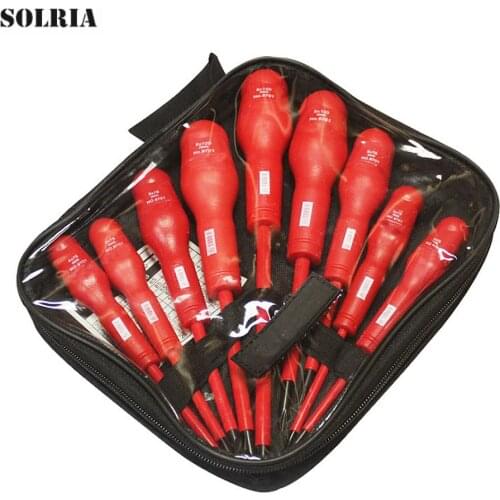 Professional Insulated Screwdriver Set Magnetic Screw Driver Phillips Slotted Handle Voltage 1000V Electrician Repair Hand Tools