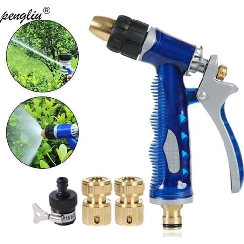 Garden High Pressure Watering Gun Nozzle Hose Nozzle Adjustable Nozzle Water Gun Lawn Hose Multifunction Sprayer Cleaning Tool
