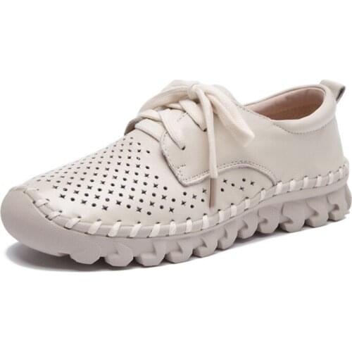 Women Flat Summer Sandals Sewing thread Hollow Fashion Platform Shoes Female Casual Footwear Office Career Womens Shoes