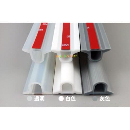 50cm-200cm foldable Kitchen Bathroom Shower Sink Bath Sealing Strip silicone Self adhesive barrier water retention strips