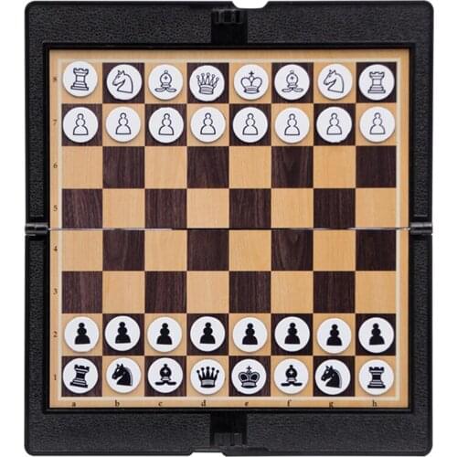 Folding Mini Magnetic Chess Set Portable Wallet Chess for Camping