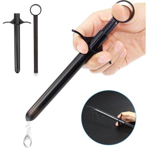 Lubricant Injector Oil Launcher Inject Lubricant Anal Vagina Lube Shooter Anal Plug Sex Toys For Men Women Anal Clean Tools
