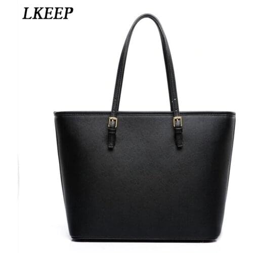 Bag Fashion Women Leather Handbag Brief Shoulder Bags Black White Large Capacity Luxury Handbags Tote Bags Designer Bolsos