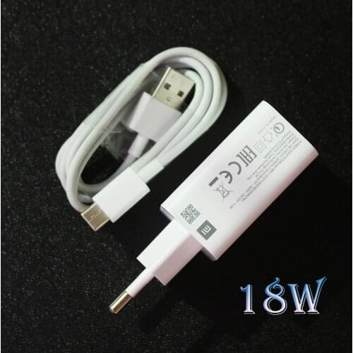 Xiaomi Redmi Note 9 9S 18W Fast Charger QC3.0 Quick Charge Adapter Type C For Mi 10 9T 9 Poco F2 Pro X2 X3 Redmi Note 7 8 9 Pro