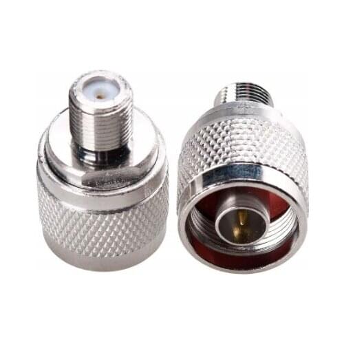 10PCS N Male Plug to F Female Jack RF Coaxial Adapter Adaptor Connector