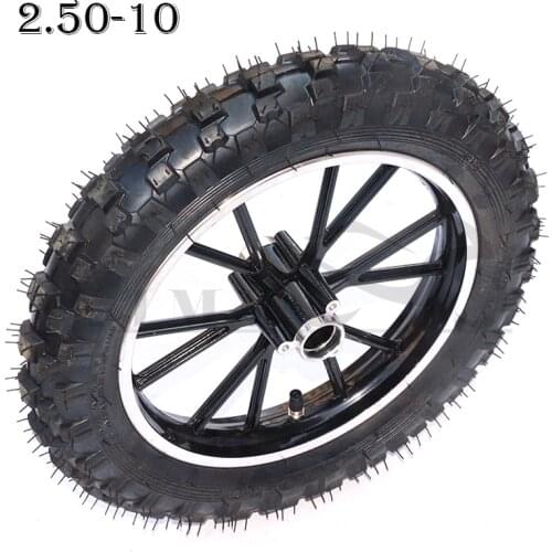 2.50-10 front or rear tires with rim 10 inch tires 10 inch motocross motocross pit bike