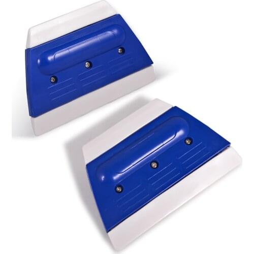 EHDIS 2Pcs Double Side Ice Scraper Window Tint Rubber Squeegee Vinyl Film Car Wrap Tool Water Snow Shovel Remover House Cleaning