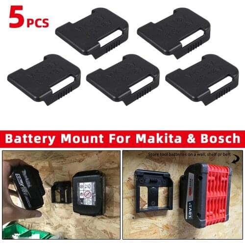 5/3PCS Battery Storage for Bosch 18V Batteries Battery Holder Rack Holder Case for Makita 18V Fixing Devices Dropshipping
