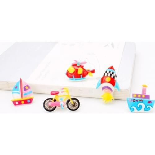 5pcs Traffic Bicycle Plane Ship INS Decor Push Pins for Cork Board Thumbtacks Metal Map Tacks Pin Fixed Nail with Steel Point