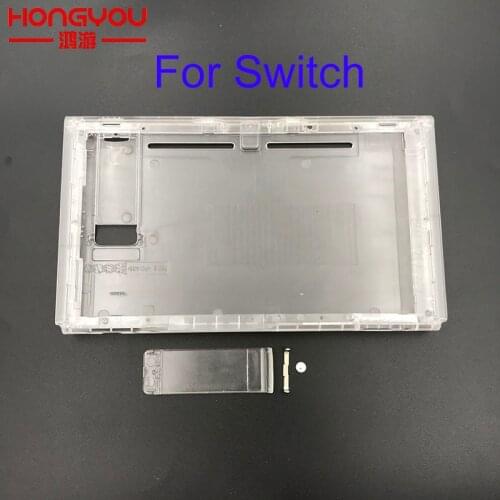 5pcs clear Replacement Upper & bottom faceplate for Nintend Switch NS Game Console case shell for Nintend Switch NS Game Console