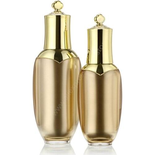 50ML GOLD acrylic crown shape pump lotion bottle,cosmetic container,press pump bottle ,Cosmetic bottle Cosmetic Packaging