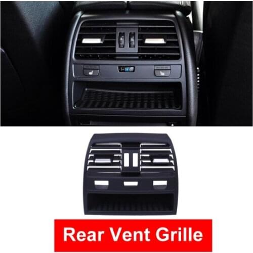Car ABS Rear Heating Hole Interior Air Conditioning AC Vent Grill Outlet Panel Chrome Plate For BMW 7 series F01 F02 730 735 740