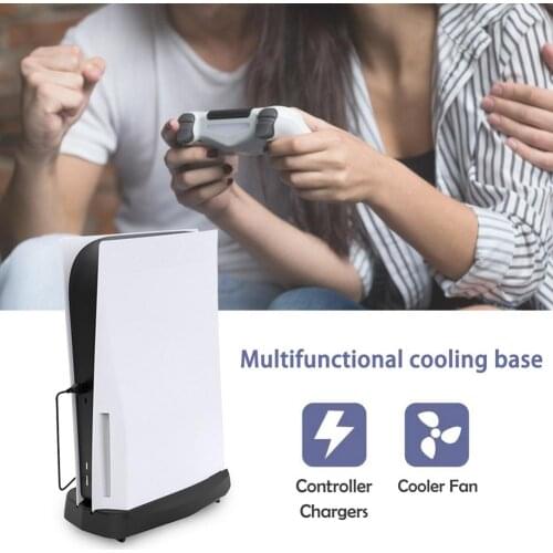 Game Controller Cooler Multi-function Cooling Dock For PS5 Multifunctional Cooling Base Vertical Console Dock Storage Base