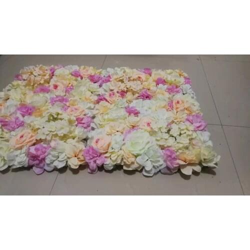 Artificial Rose Silk Flower Wall Decoration Wedding Backdrop Home Party Shop Display Flower Panel Hanging Flower Mat Background