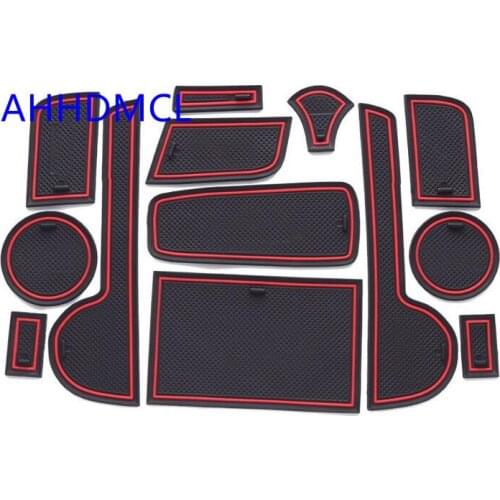 Car Door Groove Mat Gate Slot Cup Armrest Storage Pad Mat For Lexus CT200H CT200