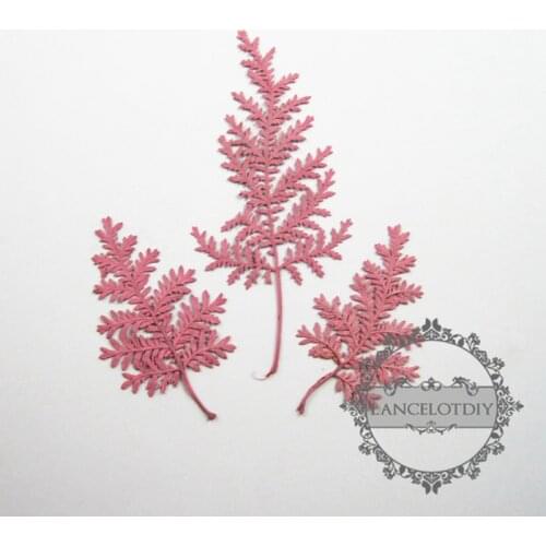 Small packs real dry pressed flower pink leaf craft for DIY glass dome resin filling 1503097
