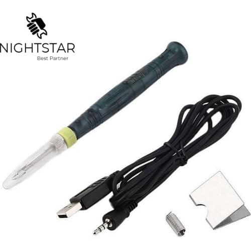 Mini USB Electric Portable Soldering Gun with LED Indicator Hot Iron Welding Heating Tool 5V 8W Soldering Iron