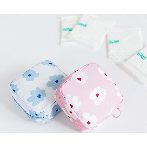 Fashion Women Small Cosmetic Bags Travel Mini Sanitary Napkins Make Up Coin Money Card Lipstick Storage Pouch Purse Bags
