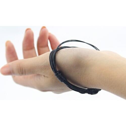 Fashion Leather Supernatural Dean Evil Force Bracelet Movie jewelry For Men Woman Gifts