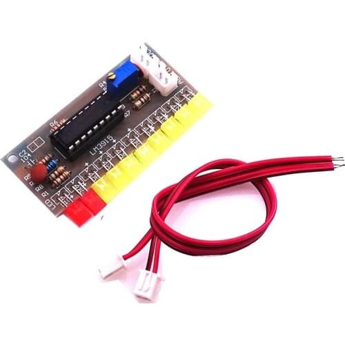 1Pcs LM3915 10 segment Audio Level Indicator LED Module Kit Parts Fun DIY Kit Electronic Production Suite Trousse DC 9V - 12V