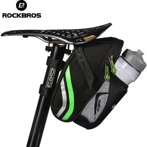 ROCKBROS MTB Bike Back Seat Bag Seatpost Bag Quick Release Bicycle Rear Saddle Bag Cycling Accessories Tail Pouch Package