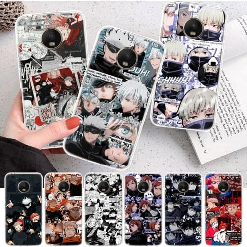 Jujutsu Kaisen Anime Manga Soft Cover Phone Case For Motorola Moto G7 G9 G8 G6 G5 E6 E5 One Action Macro Power Plus Play EU + Co