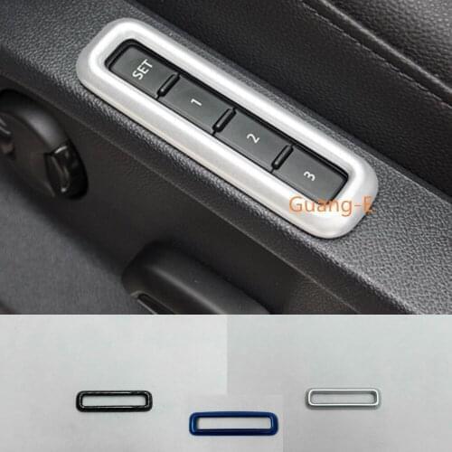 Car Memory Trim Seat Recollection Frame Adjustment Knob Button Switch Cover For VW Sharan Teramont 2016-2019 & CC Sagitar 2019