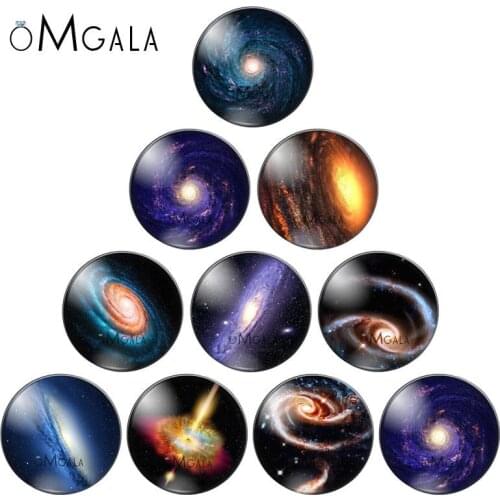 New Space Nebula Glass Cabochon Dome Astronomy Geek Fashion Handcraft Jewelry Nebula Galaxy Space DIY Jewelry