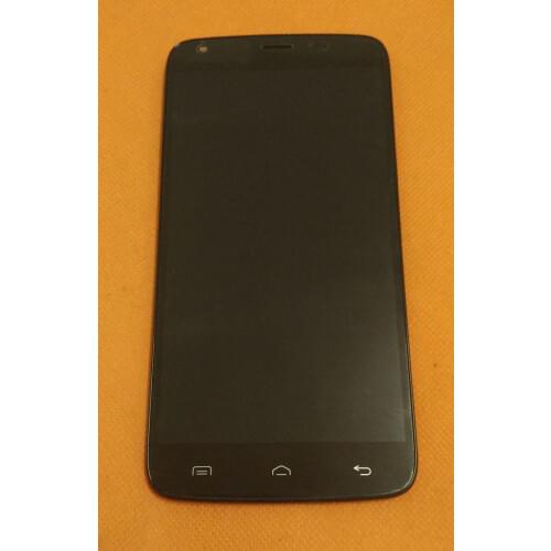 Used Original LCD Display Screen + Touch Screen + Frame for Doogee T6 5.5inch MT6735 Quad Core HD 1280x720 Free shipping