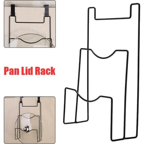 New 2 Layer Cooker Pan Lid Rack Iron Pot Cover Saucepan Storage Rack Wall Hanging Shelf Holder for Kitchen Cookware Organiser