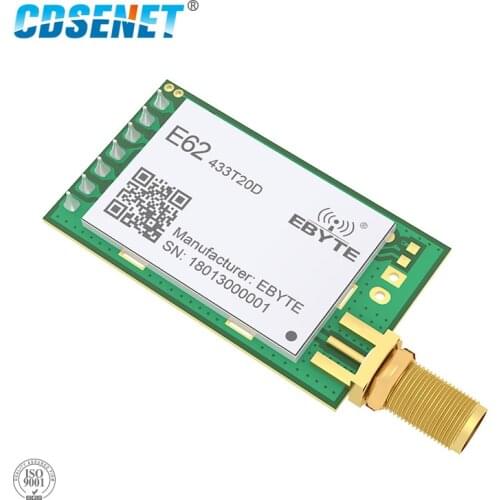 Full Duplex 433MHz rf Module E62-433T20D Long Range Wireless Transceiver iot FEC UART TCXO rf Transmitter and Receiver