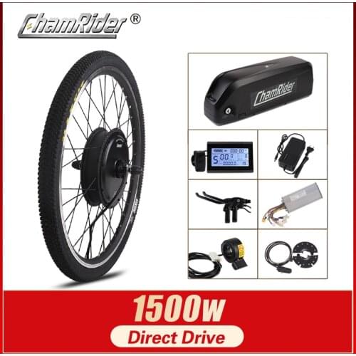 Free Shipping 1500W E-bike Electric Bike Conversion kit Driect Drive Motor MXUS 48V 52V 13AH 17AH Hailong Battery LCD
