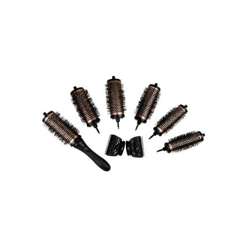 Professional 6 In 1 Rolling Comb Curly Roll Hair Brush Salon tool Hairdress Beauty Comb Hairdressing Salon Styling Tool