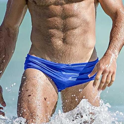 Sexy Low Waist Swimwear Mens Solid Swim Shorts Male Beach Swim Surfing Swimsuits Men Sea Pool Bathing Suit Quick Dry Underpants