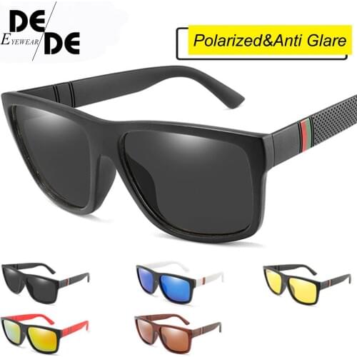 2020New Square Polarized Sunglasses Men Women Brand Designer Driving Goggles Mirror Lens UV400 Sun Glasses Gafas Lens