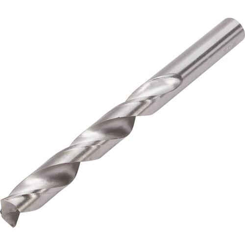 6.4-14mm Diameter Twist Drill Bit Silver HSS-4241 Straight Shank Drilling Hole Sharp Flute for Electric Drills Tool Accessory