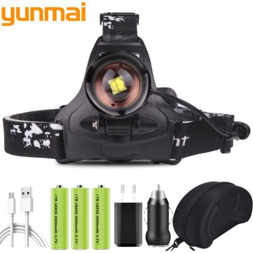 XHP100.2 Led Headlamp Headlight Litwod Waterproof Power Bank Zoom 3pcs USB Rechargeable 18650 Battery Head Flashlight Lamp 30W