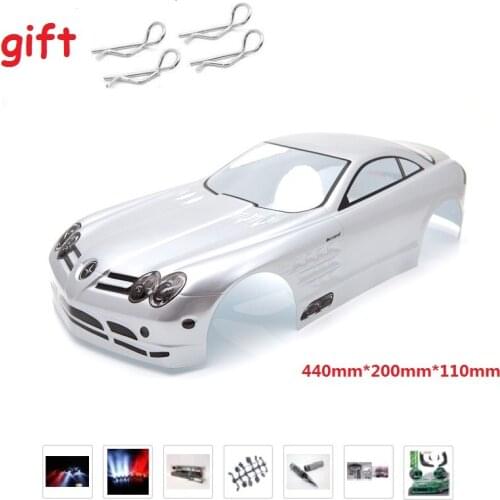 YUKALA 1/10 remove control car parts 1:10 R/C car Body Shell 200mm No:021 Silver