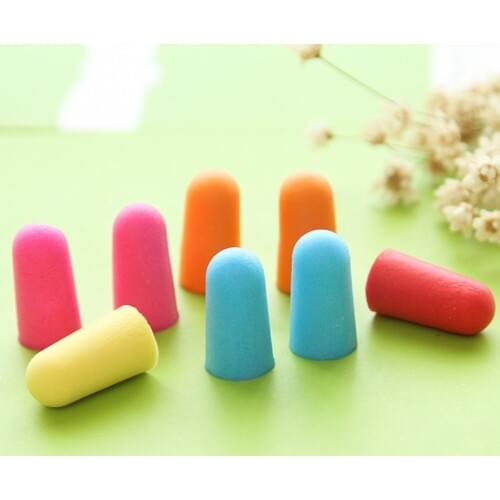 1Pair Sound Insulation Protection Earplugs Anti-noise Sleeping Plugs Travel Earplug Foam Soft Noise Reduction Clilp Accessories
