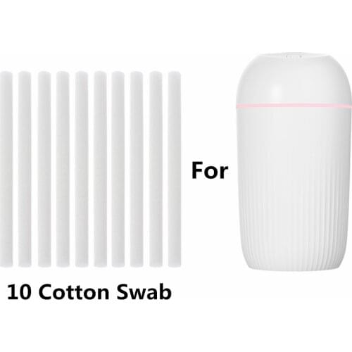 10Pcs/Pack Humidifier 7*125mm Filter Replacement Cotton Sponge Stick for Usb Humidifier Aroma Diffuser Mist Maker Air Humidifier