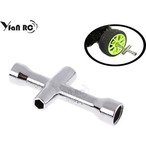 2PCS 7mm 5.5mm 4mm 5mm Cross Wrench Hex Socket Repair tools for 1/10 HSP Tamiya HPI Kyosho RC Car Crawler D90 SCX10 F204