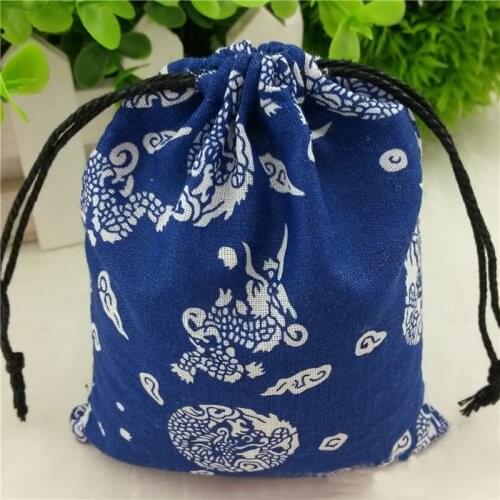 2 Pcs Card Games Dragon Pattern Bags Dedicated Dice Bag Tarot Cotton Bag Jewellery Collection Portable Dice Bag Board Game