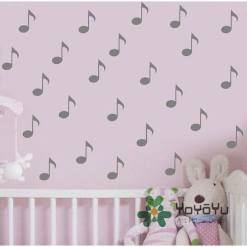 30 pcs /Set Music Notes Home Self Adhesive DIY Wall Sticke Kids Nursery Bedroom Art Mural Wall stickers hme decor adesivo NY-129