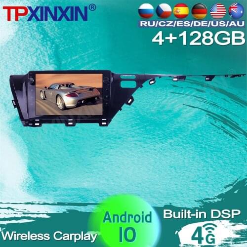 4+128G For Toyota Camry 2018 2019 Android Car Stereo Radio Multimedia video player GPS Navigation IPS HD Screen AI Voice Control