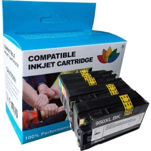 5 COMPATIBLE INK CARTRIDGES FOR HP950 951 CN045AE CN046AE CN047AE CN048AE SET For Officejet Pro 8600 8610 8620 8615 8625 8630