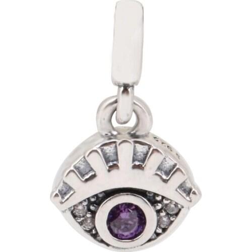 Authentic 925 Sterling Silver Charm Creative My Bright Eyes Fashion Pendant Fit Pandora Women Bracelet & Necklace Diy Jewelry