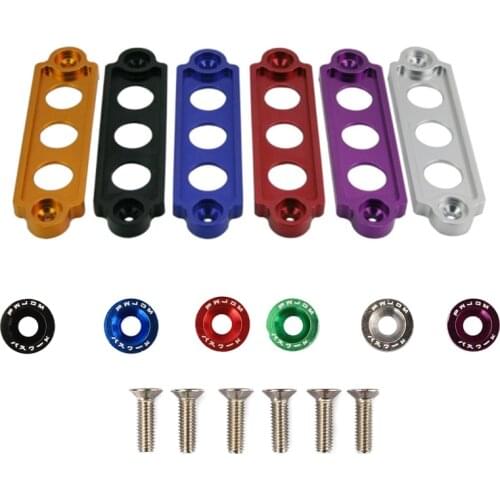 Car Racing Battery Tie Down Hold Bracket Car modified aluminum battery rack buckle Anodized for JDM Car Accessory dfdf