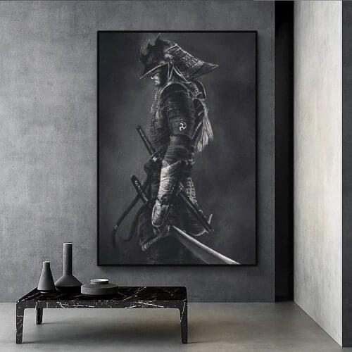 Japanese Samurai Canvas HD Print Painting Modern Art Picture Abstract Prints and Posters Living Room Home Decoration Painting